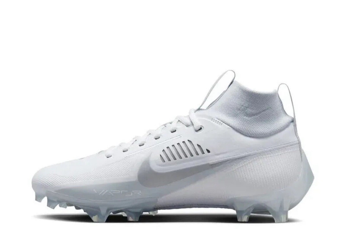 Nike Vapor Edge Pro 360 2 Football White Metallic Silver Men's Sz