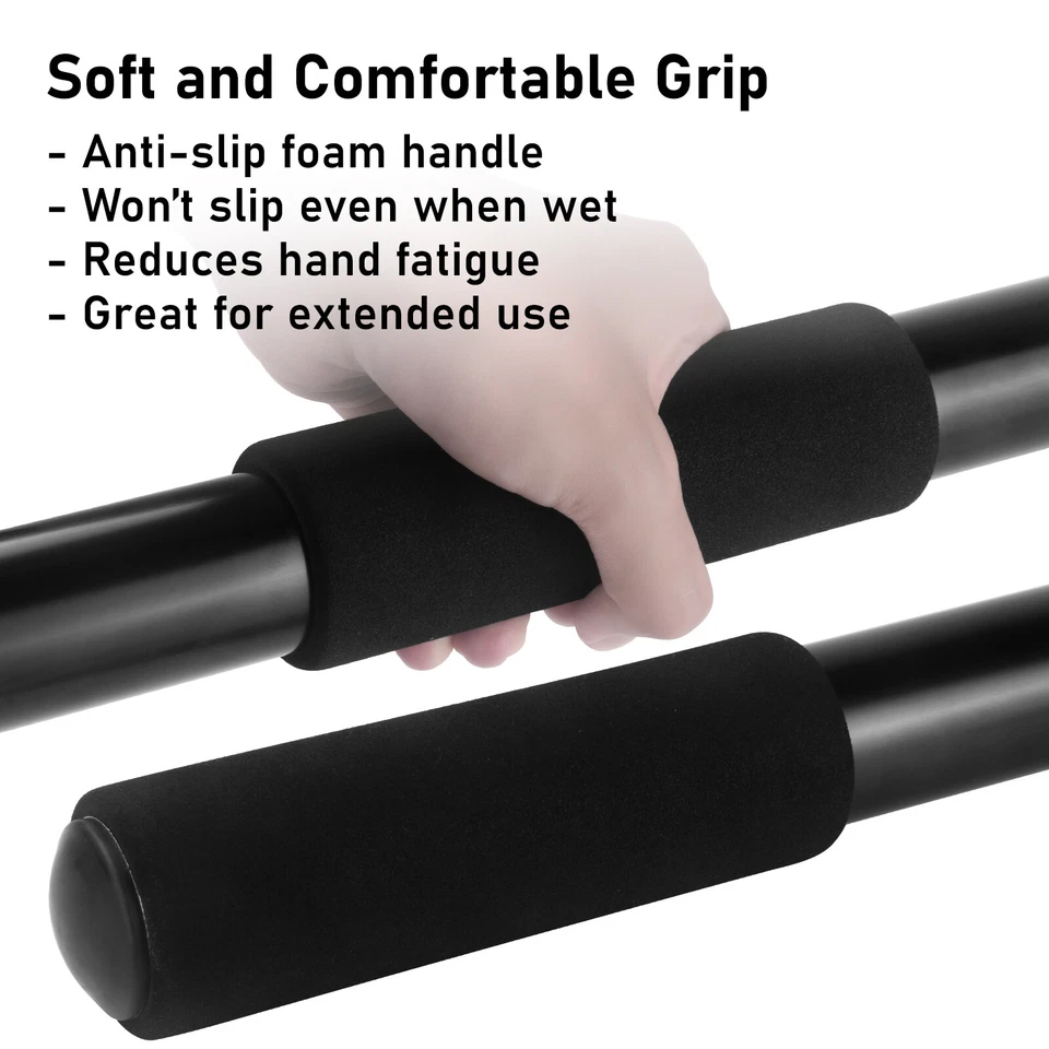 Poste de extensión telescópico multiusos de 5-24 pies para limpieza de polvo de pintura Foto 4 de 4