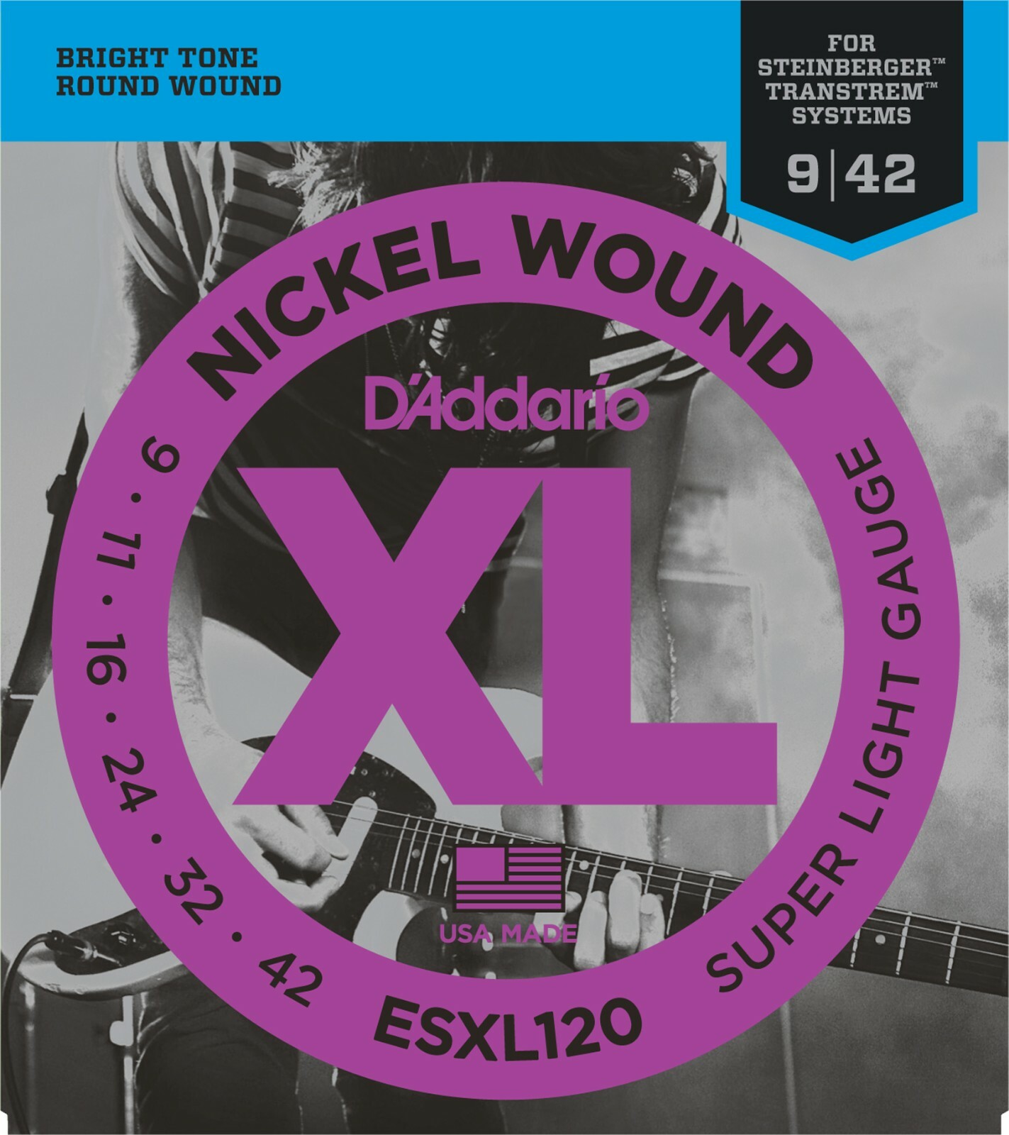 Струны для электрогитары DAddario ESXL120 Double Bal Super Light l 09-42
