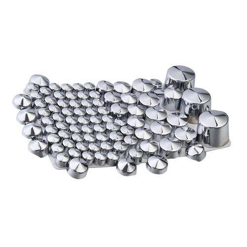 87 pcs Chrome ABS Bolt Toppers Caps Cover Fit For Harley Softail Twin Cam 84-06 - Picture 9 of 9