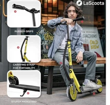 LaScoota Kick Scooter for Adults & Teens. Perfect for Youth 12 Years
