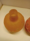 1930s Vintage Gone With The Wind  Hurricane Parlor Lamp- Pink Frosted/floral  — photo 7