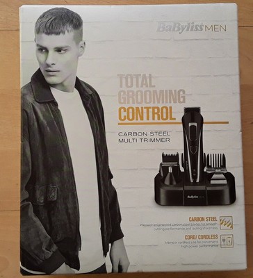babyliss for men carbon steel face and body groomer