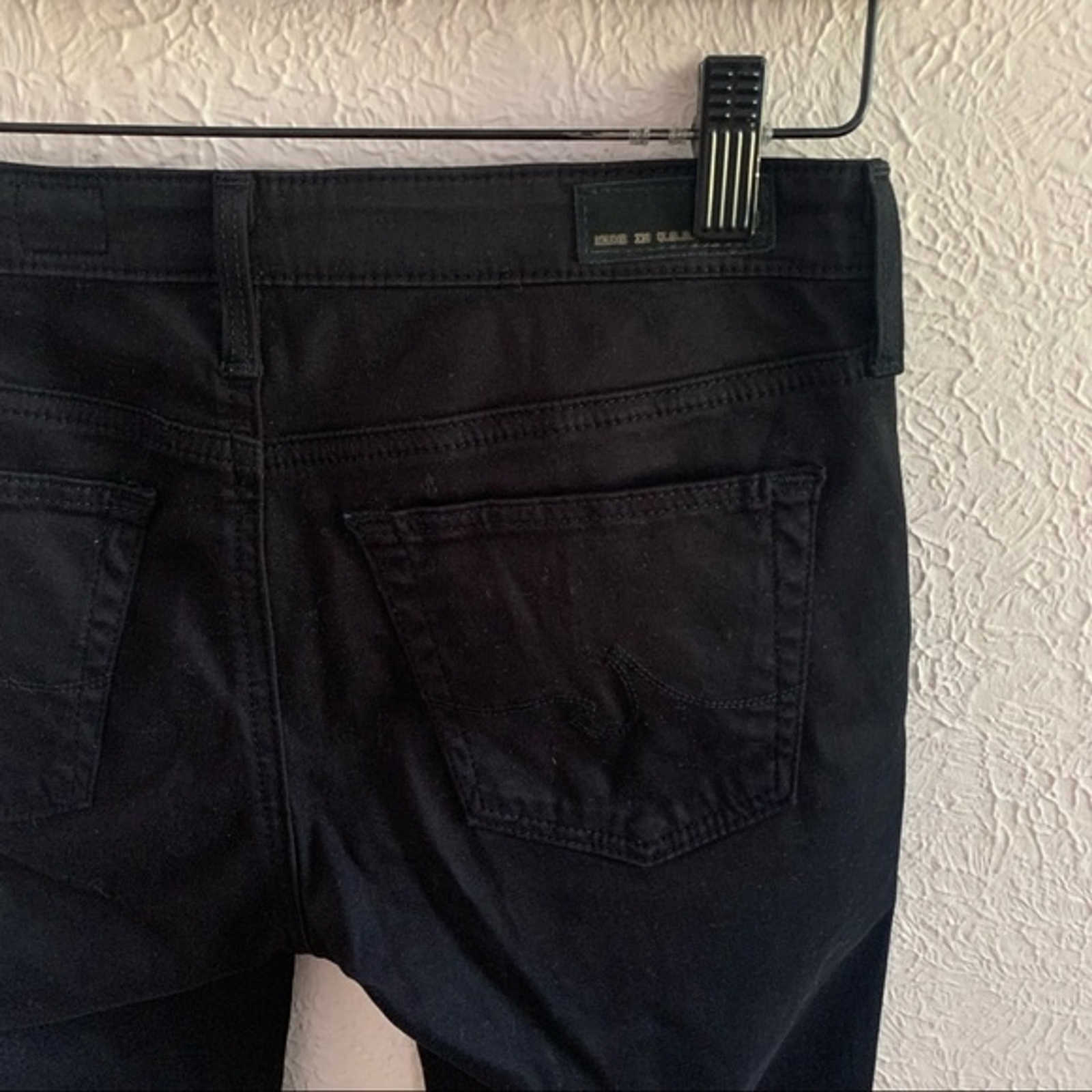 AG Adriano Goldschmied The Stevie ankle slim straight leg Black Women's Size 26 thumbnail 4