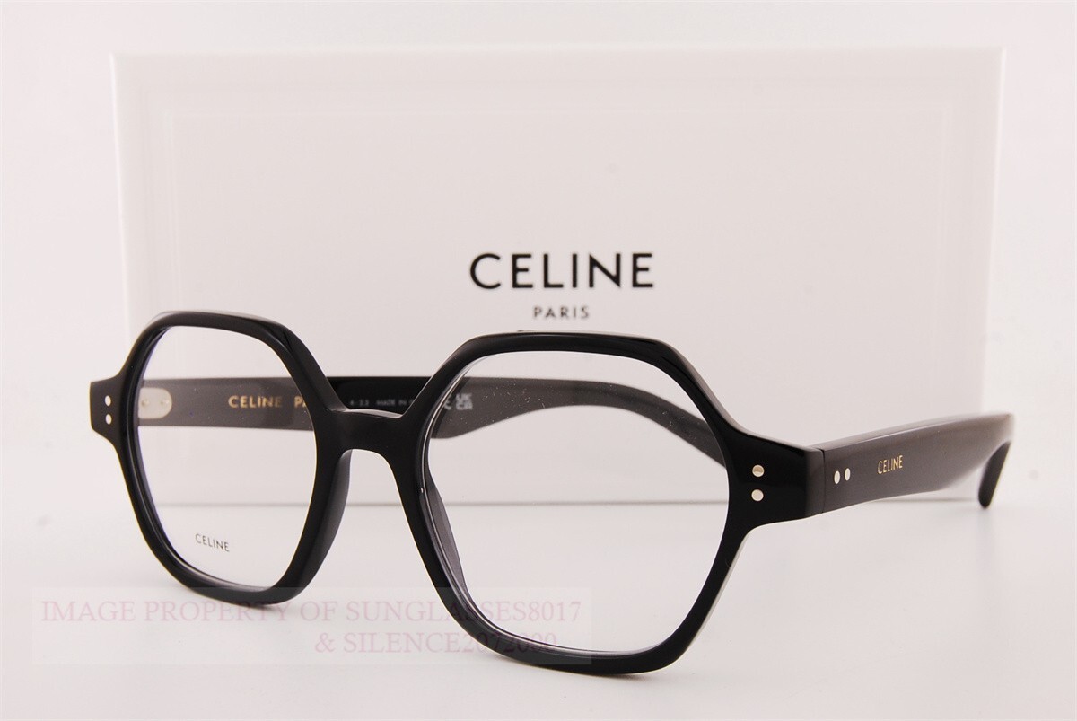 【送料&関税込】Celine Cl50142i Celine Thin 001 Nero Glasses Brand New CELINE Eyeglass Frames CL 50142I 001 Black For