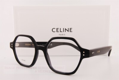 Brand New CELINE Eyeglass Frames CL 50142I 001 Black For Women