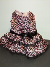 Build-A-Bear Workshop Rebecca Bonbon Pink Leopard Print Dress Hello Kitty Sanrio