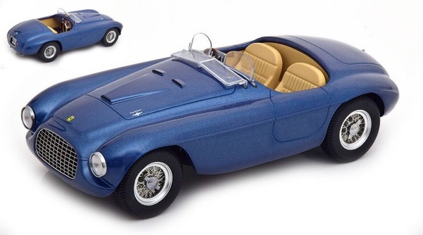 Kk Scale 1/18 Ferrari 166 Mm Barchetta 1949 Blau Statisches Modell Diecast-image