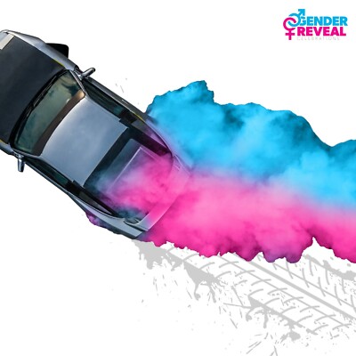 Gender Reveal Burnout, Colored Smoke Tire Ideas For Cars and ...