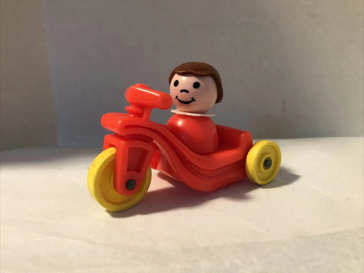 Vintage Fisher Price Little People Orange Little Rider Tricycle
