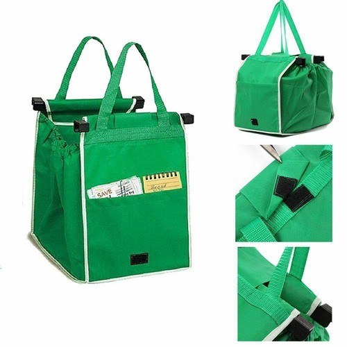 Reusable Trolley Shopping Cart Bags Grocery Organizer for Trolley Shopping Carts - Picture 3 of 9