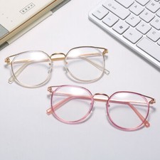 Transparent Metal Round Frame Nearsighted Minus Distance Myopia Glasses -0.5 6.0