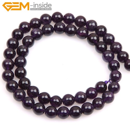 15" Natural Round Gemstone Beads Wholesale 6mm 8mm 10mm Spacer Lot Jewellery - Picture 89 of 385