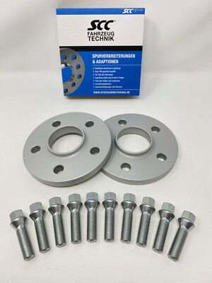 30mm 2x15mm Spurverbreiterung SCC für Volvo 5x108 65,1 + Radschrauben Spurplatte