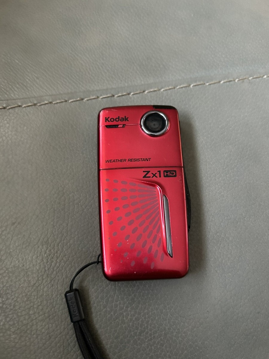 Kodak Zx1 Weather Resistance Pocket Digital Video Camera - Red | eBay