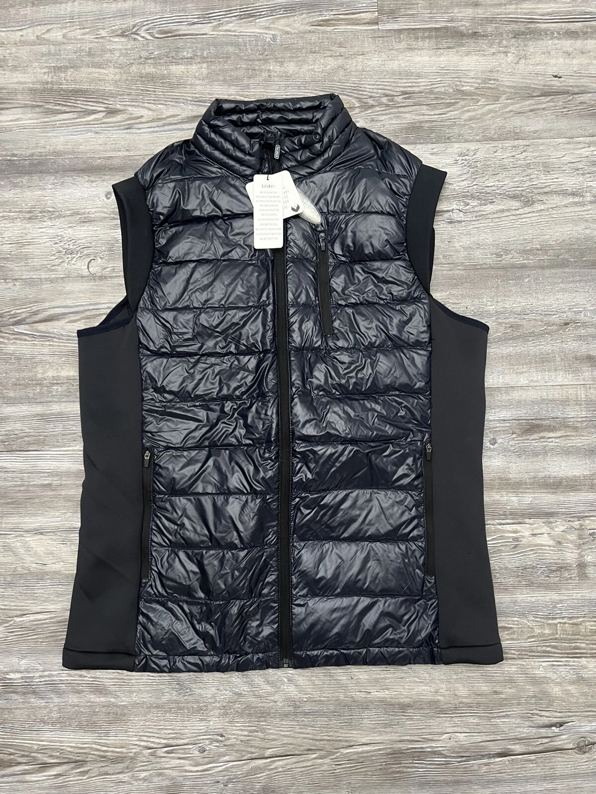 Navy Blue And Black Valuker Puffer Jacket Size L