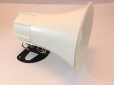 PA Horn Speaker 5" White, 15 WATTS 8 OHMS, 10" Wire Leads