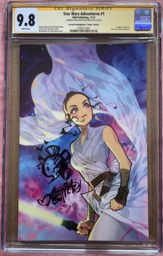 STAR WARS ADVENTURES 1 VIRGIN CGC 9.8 SS SIGNED SKETCH ROSE BESCH FRANKIES JEDI