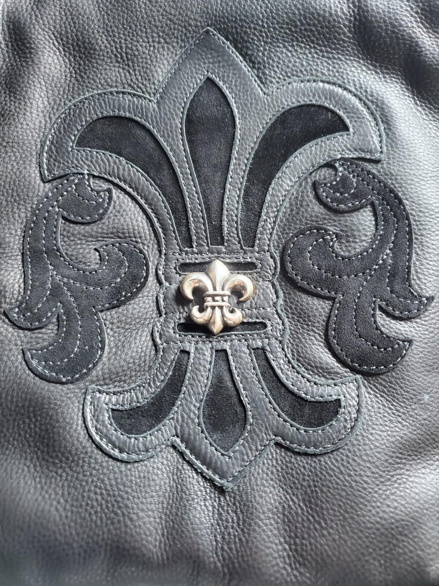 Chrome Hearts Full Leather Sanitary Bag with Fleur-de-Lis Motif | eBay