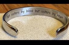 best friend jewelry, Not sisters by blood but sisters by heart