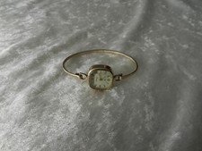 Ancienne montre bracelet Art Déco argent massif et vermeil