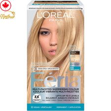 L  Or al Paris Feria Hair Dye  11.21 Ultra Pearl Blonde  Permanent  1 Pack