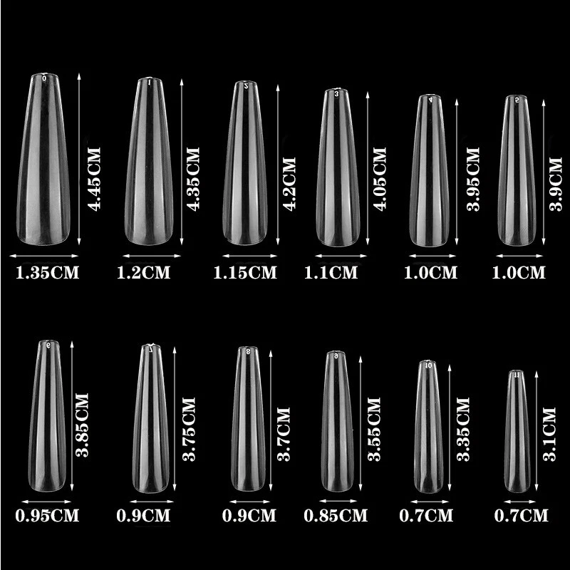 24 Stück Lange Ballerina-Kunstnägel Vollständige Abdeckung Zum Aufdrücken  ① - Bild 3 von 4
