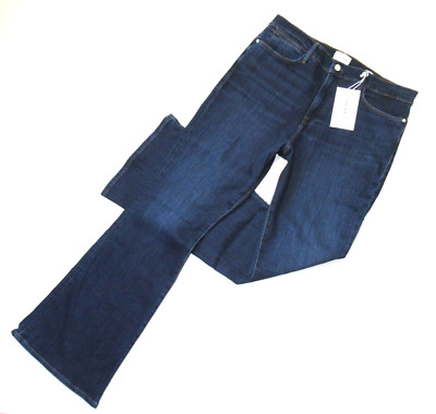NWT Frame Le High Flare in Majesty Stretch Denim Jeans 34 x 34