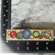 Rubber Stamp Hero Arts Holiday Ornaments Decorate Border
