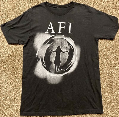 Vintage AFI T-Shirt, Size Men's Medium, Black, Miss Murder Punk