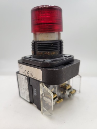 Allen-Bradley 800H-QRTH2R 30 mm Pilot Light Red LED Push to Test 12-130V AC/DC - Picture 6 of 14