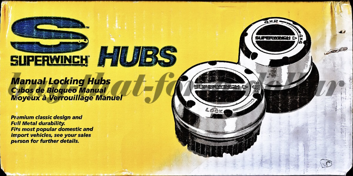 NEW*Superwinch Locking Hubs-400439-Dana 60-3/4-1 Ton-Ford F250