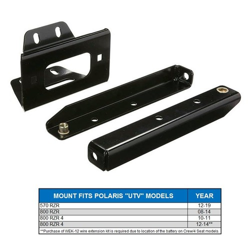 3000lb VENOM UTV WINCH POLARIS 08-19 RZR/RZR 4 570/800 3000 LB RAZOR - Picture 5 of 7
