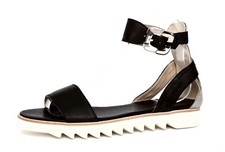 Attilio Giusti Leombruni Sport Womens Black Ankle Strap Sandal 36EU Z2940 