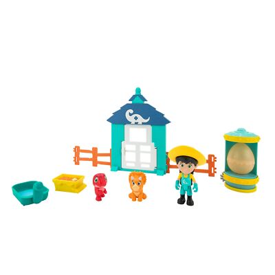 Dino Ranch DNR0013 - Aufzucht-Abenteuer Set, Spielset mit Figur und Zubehör, ab 