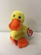 Ty Beanie Baby Quackers 1993 1994  Rare Error M2