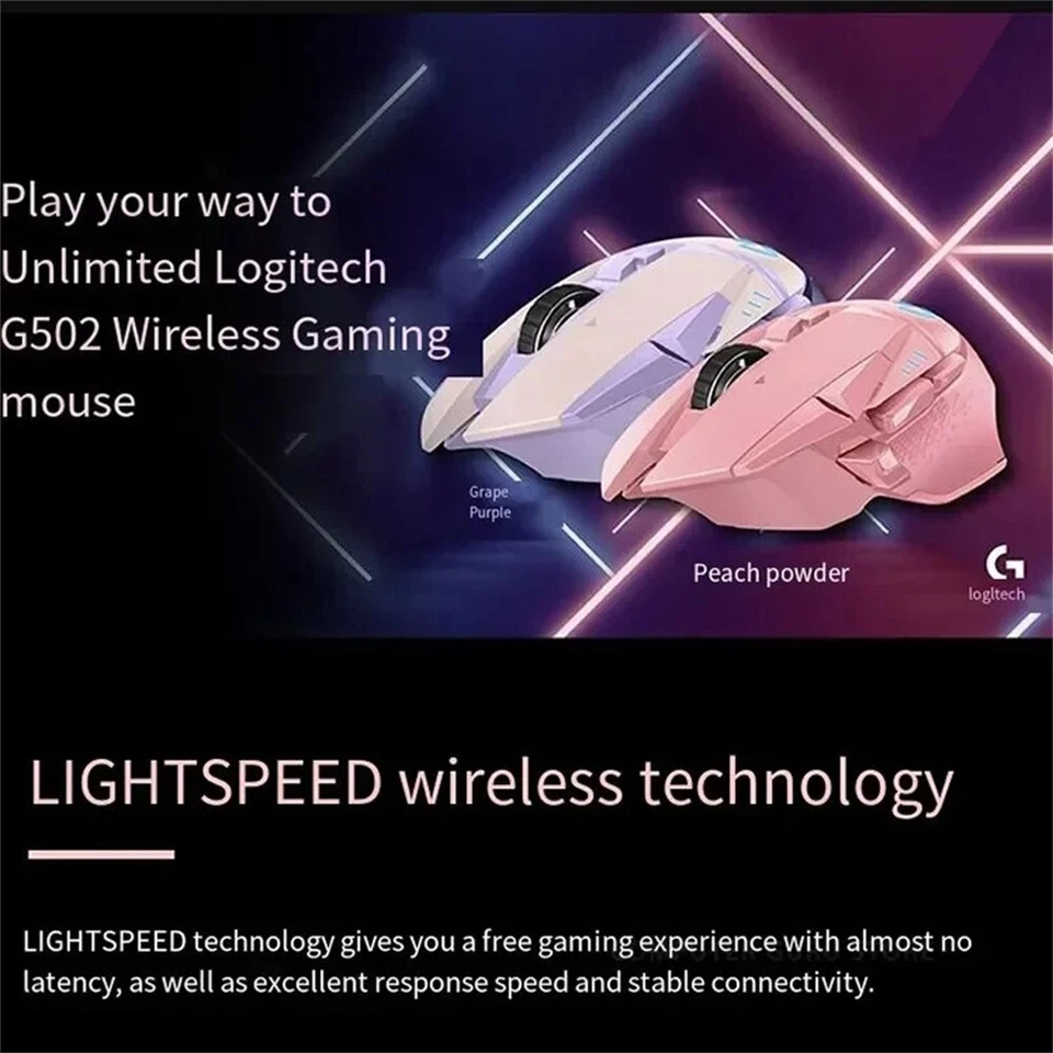 Logitech G502 LIGHTSPEED Wireless Gaming Mouse Wireless 2.4GHz HERO 25600DPI RGB - Image 3 of 4