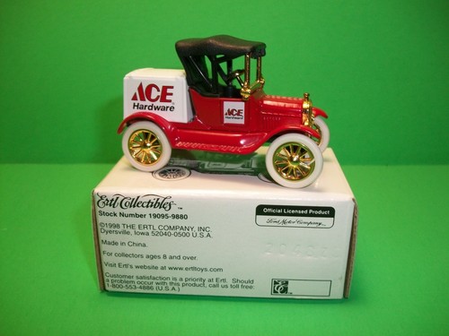 ERTL ~ ACE Hardware ~ 1949 White Tilt Cab Truck & 1918 Ford Runabout ~ w/Box - Picture 5 of 8