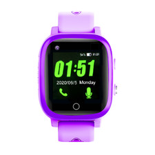 HIMATE 4G Smart Watch Elderly Kid GPS Tracker SOS Fall Down Waterproof Purple