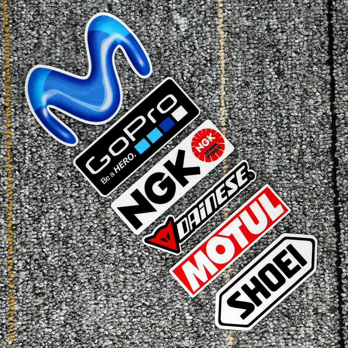 Laser Motorcycle Side Stripe Bike Helmet Motul Sticker Decal For