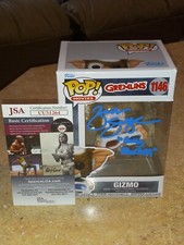 Zach Galligan Gremlins Movie signed Gizmo Vinyl Funko Pop JSA UU51264