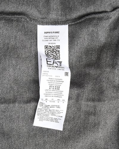 Emporio Armani Ea7 Sweatshirt Hoodie Man Grey 3GPM1 3PJ05Z 3925 Sz M MAKE OFFER - Picture 9 of 11