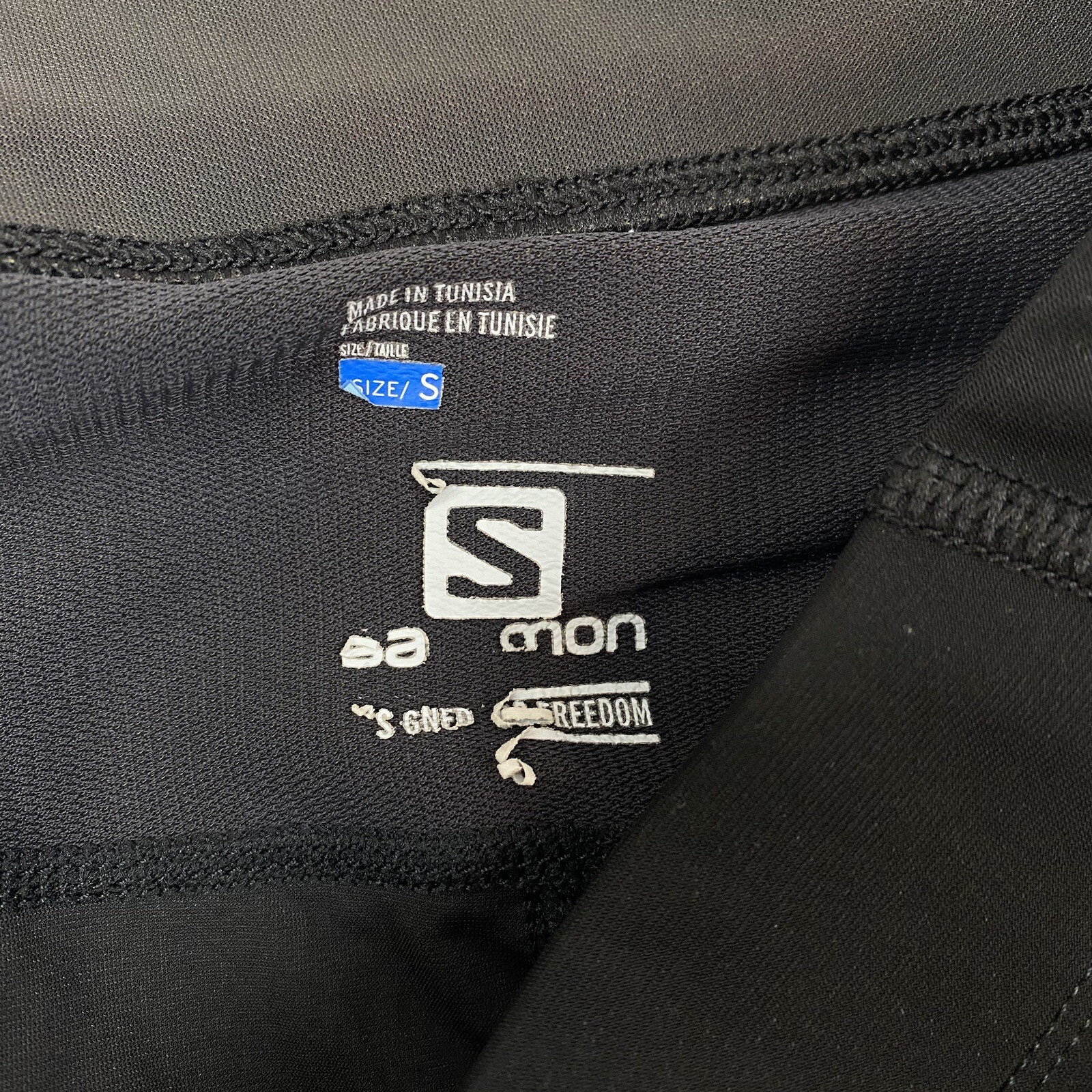 Salomon Pantaloni Salomon Donna Piccoli Pelle Avanzata Tagliata Abbigliamento Attivo Nero Rosso