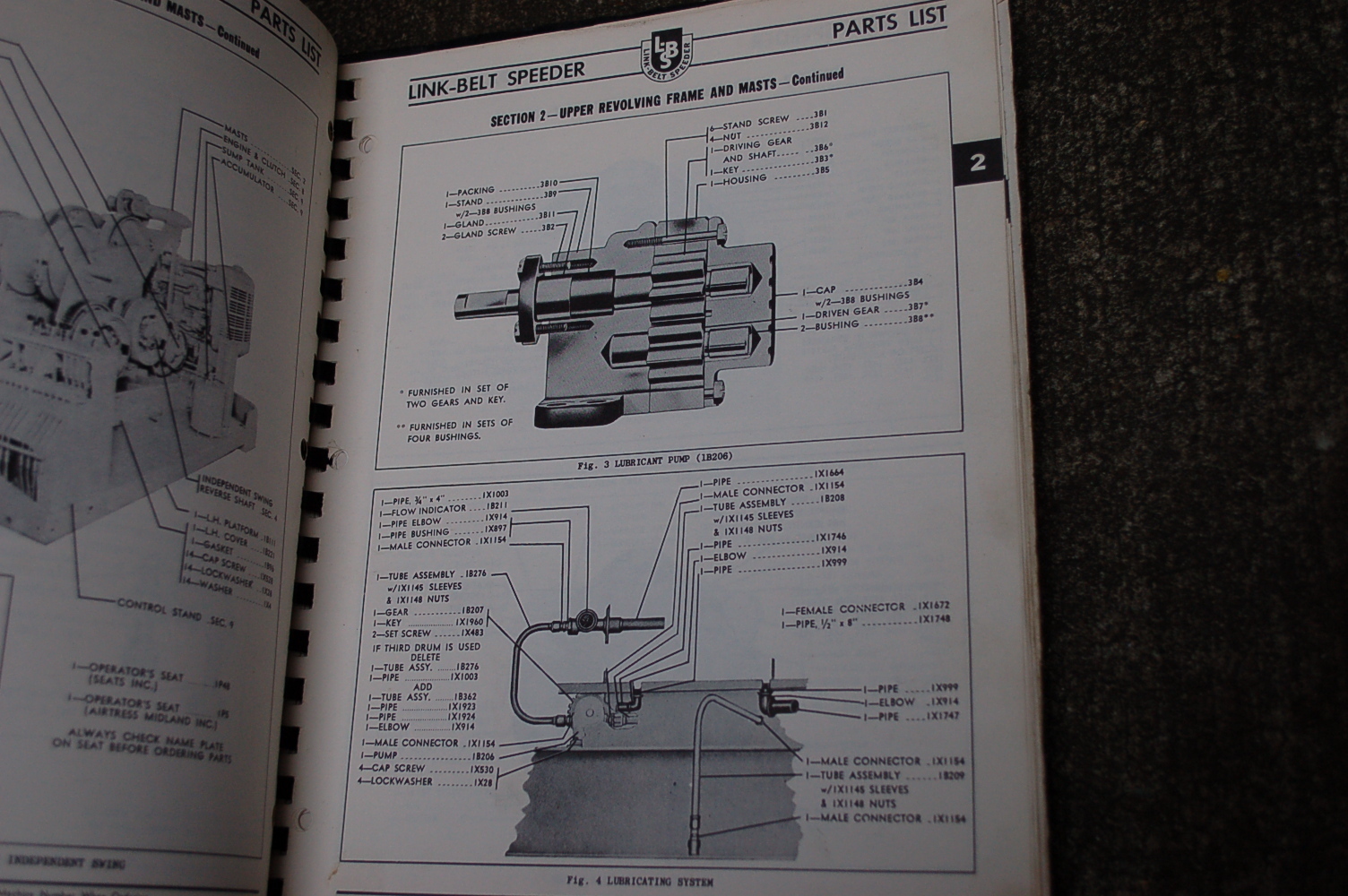 FMC LINK BELT SPEEDER HC98 Boom Lattice Truck Crane Parts Manual book