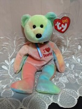 Ty Beanie Babies I love Denver The Bear - Mint Vintage Retired Collectible Plush
