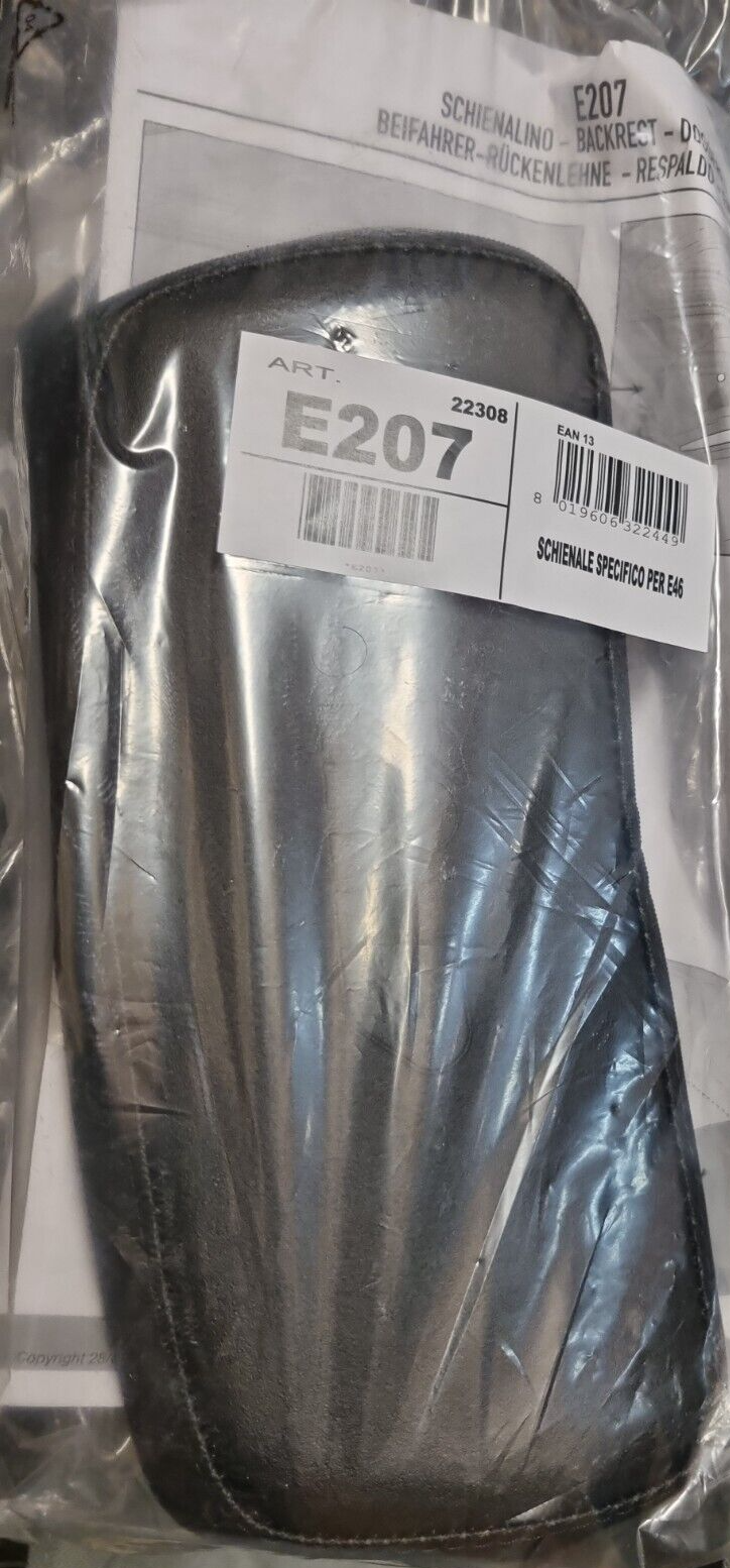 SCHIENALINO PASSEGGERO, GIVI E207 PER BAULETTO MOTO E46 RIVIERA