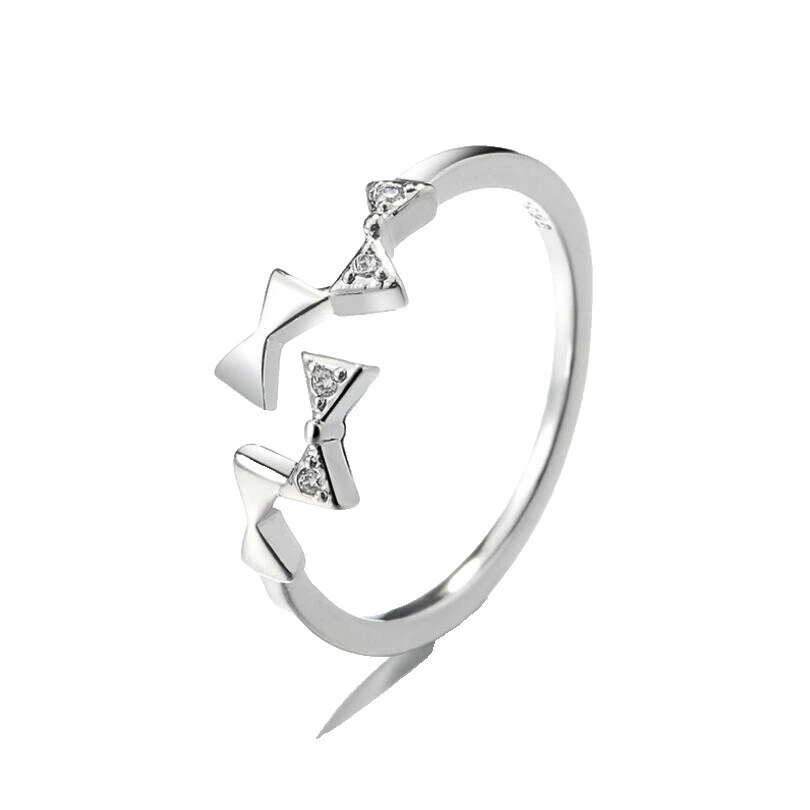 Cubic Zirconia Rhodium Plated 7.5 Ring Fashion Rings