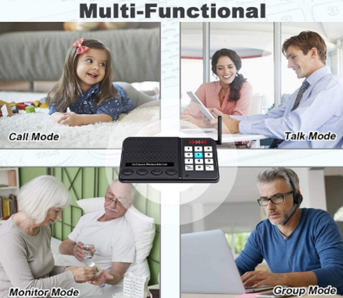 2 Pack 1.1 Mile Intercoms Wireless for Home & Business 10 Channel 3 Privacy Code - Picture 4 of 6