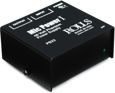 Rolls PB23 Mic Power I 48V Phantom Power Adapter (5-pack) Bundle