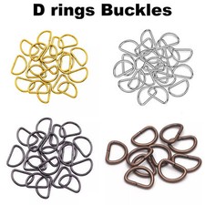 Metal Loops D Rings Webbing Non-Welded Durable Fasteners Ring Buckles DIY